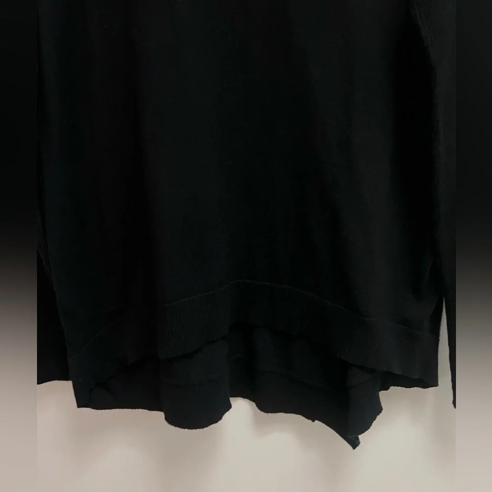 WILT Women’s Black Long Sleeve Oversized Crewneck Sweater - size Medium - Picture 12 of 12